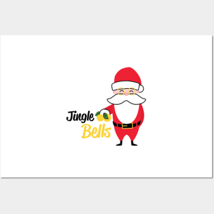 Jingle Bells Santa Posters and Art